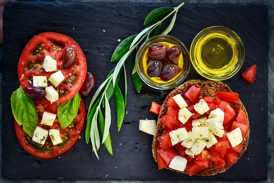 Mediterranean diet dishes