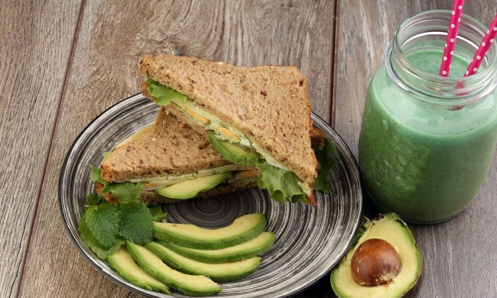 dish with avocado for weight loss