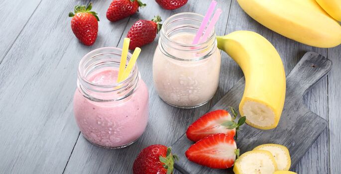 Strawberry and banana smoothies can help you be slimmer